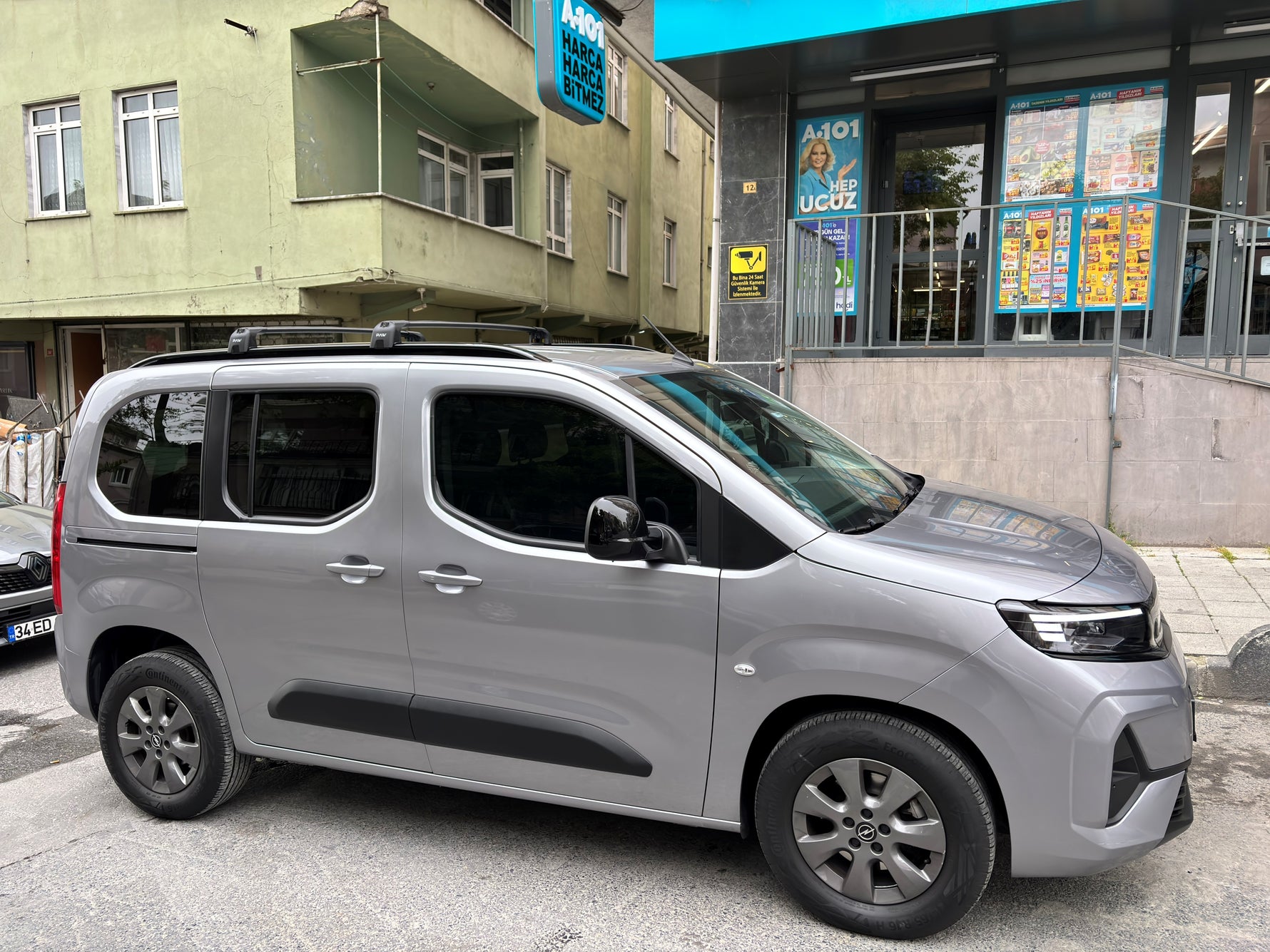 Citroen Berlingo (2023-2026) Portbagaj Taşıyıcı Ara Atkisi - Ara Çubuk Paw Pro 2, Siyah