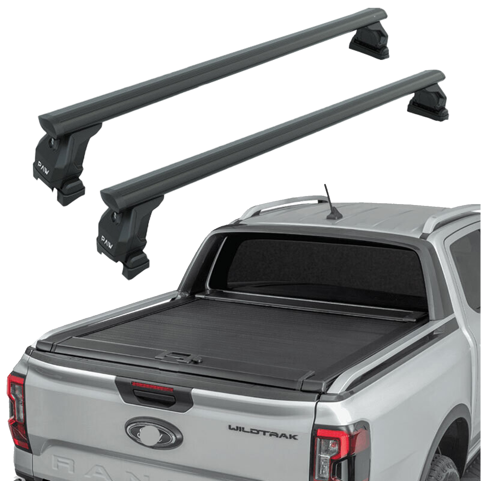 SsangYong Musso Grand Kasa Üstü Bed Rack Taşıyıcı Bar – Siyah | Kilitli Sistem | Vida Montajlı