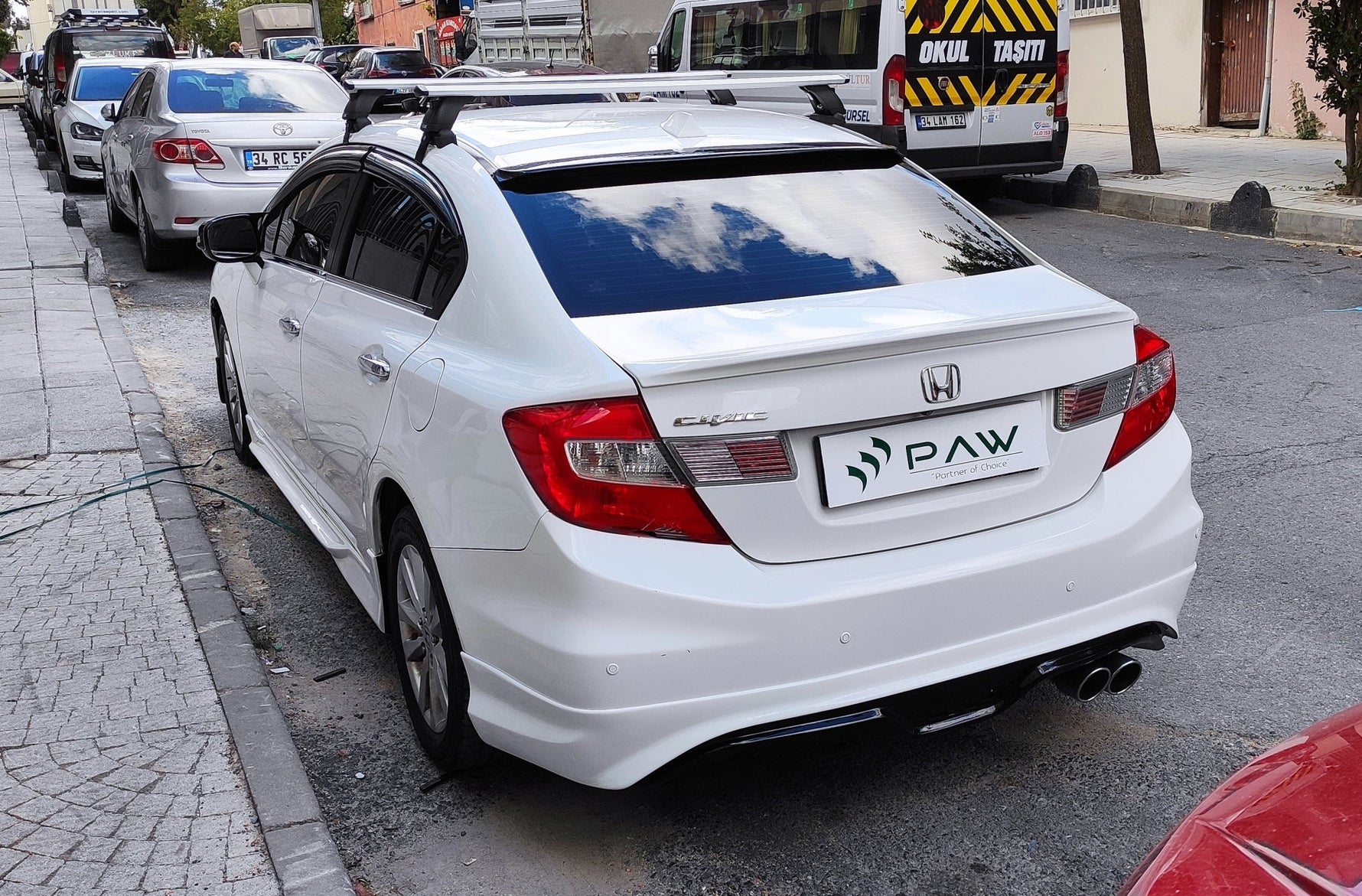 Honda Civic 2014-2017 Oluksuz Üst Tavan Portbagaj Taşıyıcı Ara Atkısı Toros Serisi Pro 4 Siyah