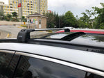Isuzu MU-X Port Bagaj Sistemi, Alüminyum Ara Atkı, Flush Tip Tavan Rayı, Siyah