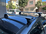 Renault Megane 2 2002-2009 Tavan Taşıyıcı Ara Barlar Vidalı Montaj, Toros Fix Pro, Gri