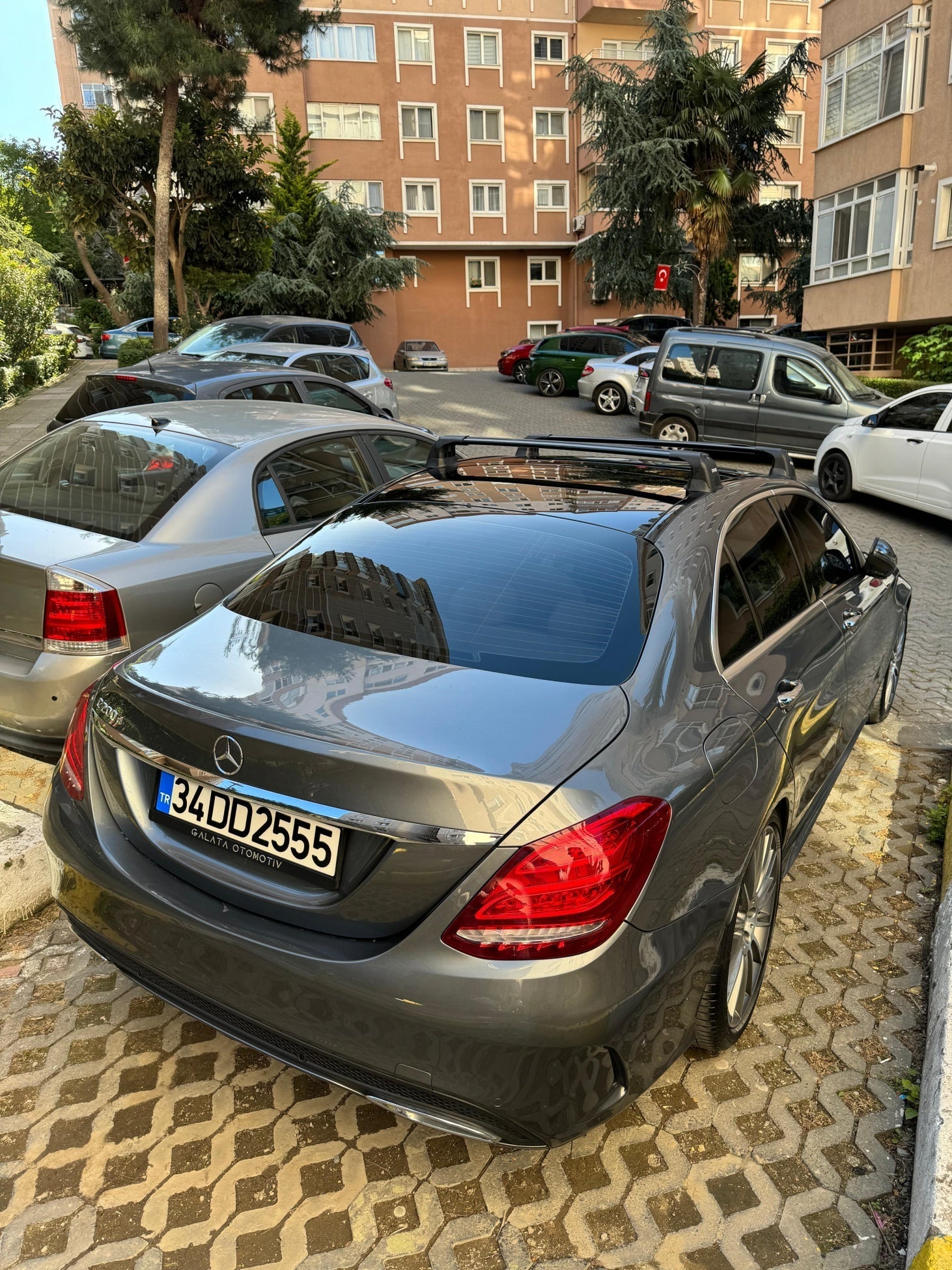 Paw Mercedes C-Serisi Coupe (C204) 2007-2014 Ara Atkı Portbagaj Taşıyıcı - Pro 3 Gri