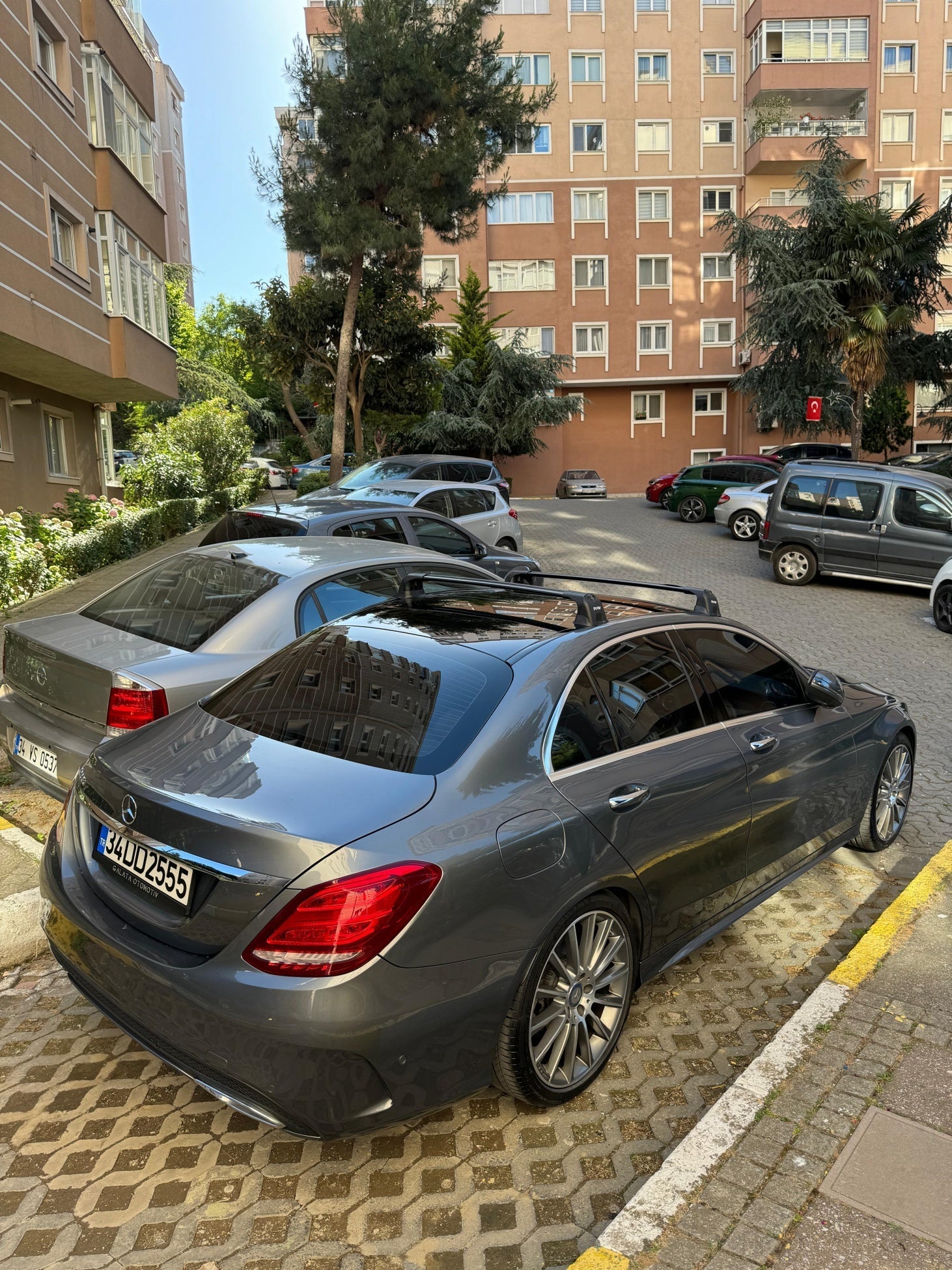 Paw Mercedes C-Serisi Sedan (W204) 2007-2014 Ara Atkı Portbagaj Taşıyıcı - Pro 3 Siyah