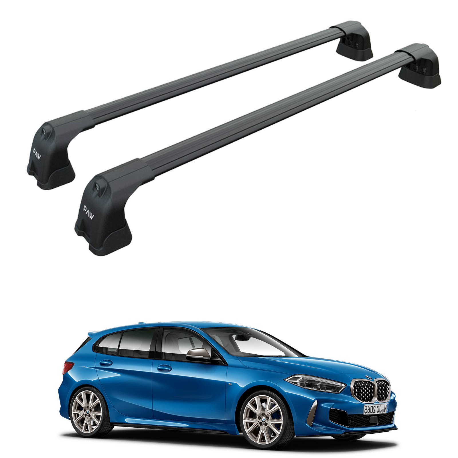 Bmw 1 Series F40 2019-2025 Portbagaj Taşıyıcı Ara Atkı Aparatı Paw Pro 3 Siyah
