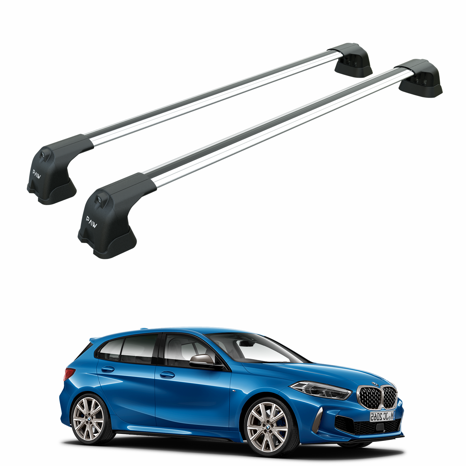 Bmw 1 Series F40 2019-2025 Portbagaj Taşıyıcı Ara Atkı Aparatı Paw Pro 3 Gri