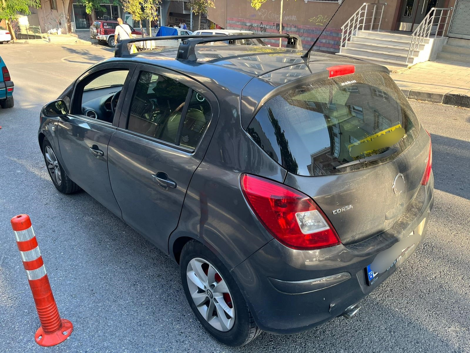 Opel Corsa D 2007-2015 Portbagaj Taşıyıcı Aparat - Ara Atkısı Paw Pro 3, Gri