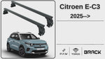 Citroen E-C3 Oluksuz Üst Tavan Portbagaj Taşıyıcı Ara Atkısı Toros Serisi Pro 4 Siyah