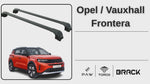 Opel Frontera 2024-2026 Portbagaj Taşıyıcı Ara Atkisi - Ara Bar Paw Pro 2 Siyah