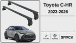 Toyota C-Hr 2023-2025 Oluksuz Üst Tavan Portbagaj Taşıyıcı Ara Atkısı Toros Serisi Pro 4 Gri