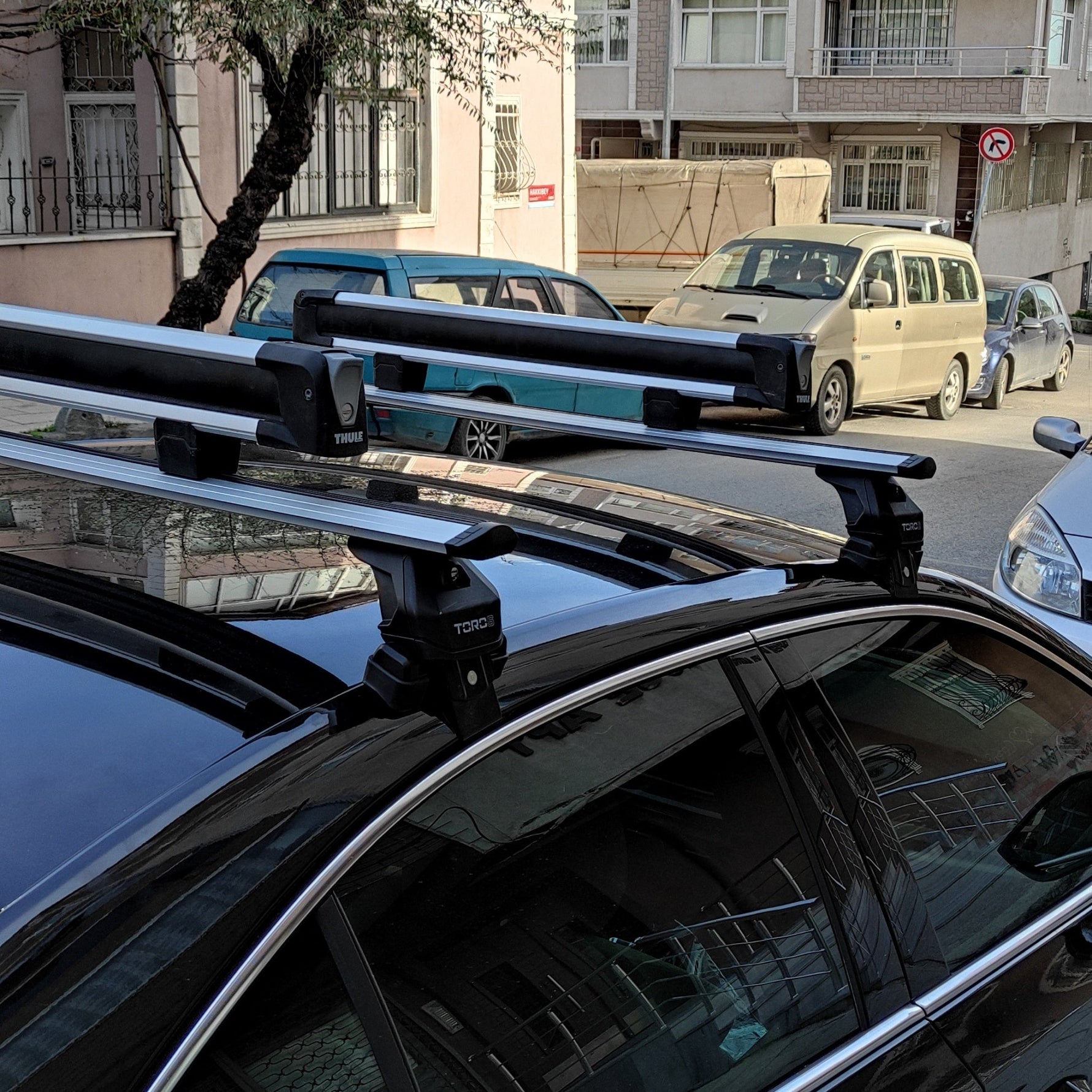 Skoda Superb Sedan B9 Tavan Portbagaj Taşıyıcı Ara Atkısı Toros Pro 4 Gri