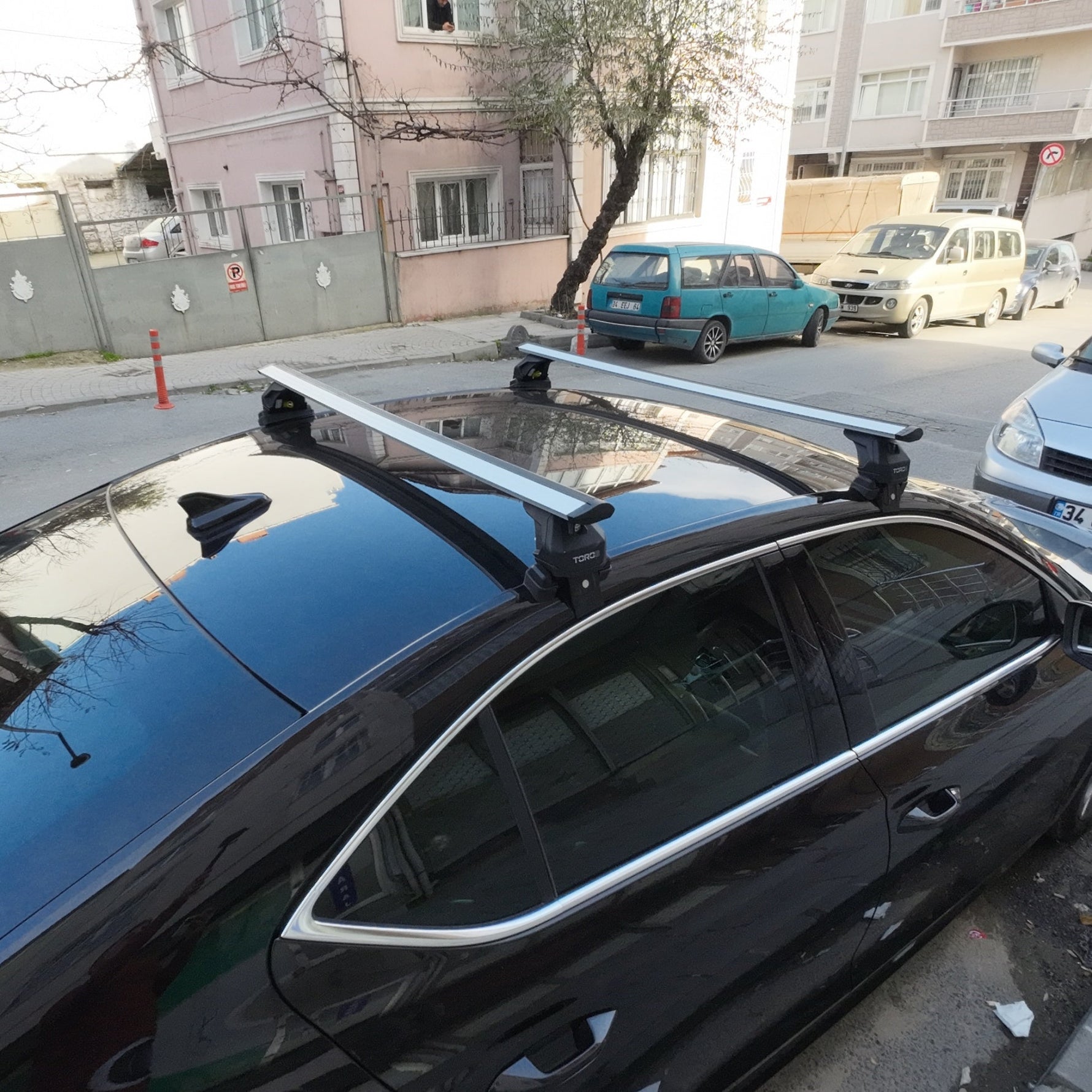 Skoda Superb Sedan B9 Tavan Portbagaj Taşıyıcı Ara Atkısı Toros Pro 4 Gri