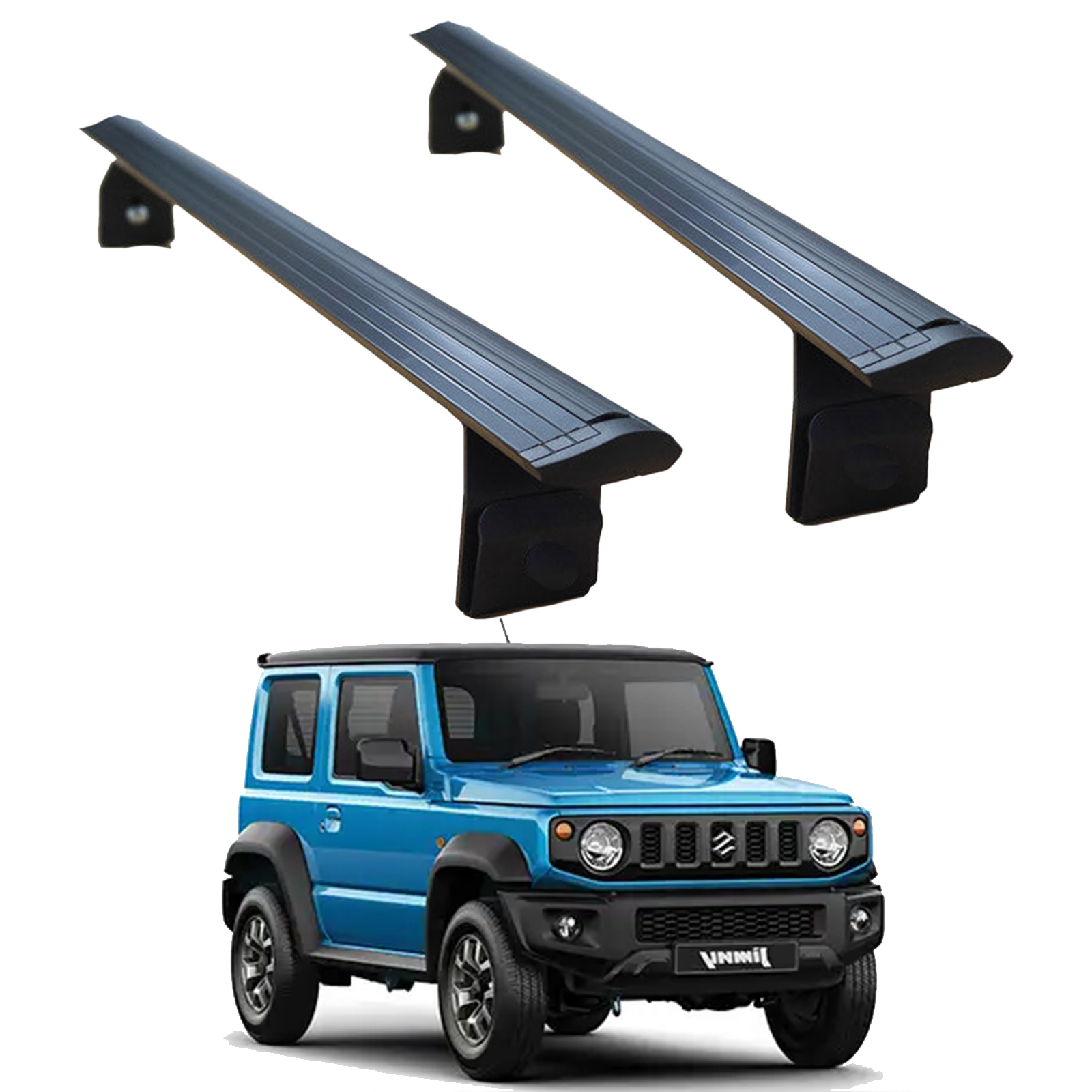 Suzuki Jimny 2018-2025 Yagmur Oluklu Üst Tavan Taşıyıcı Ara Atkısı Paw Siyah