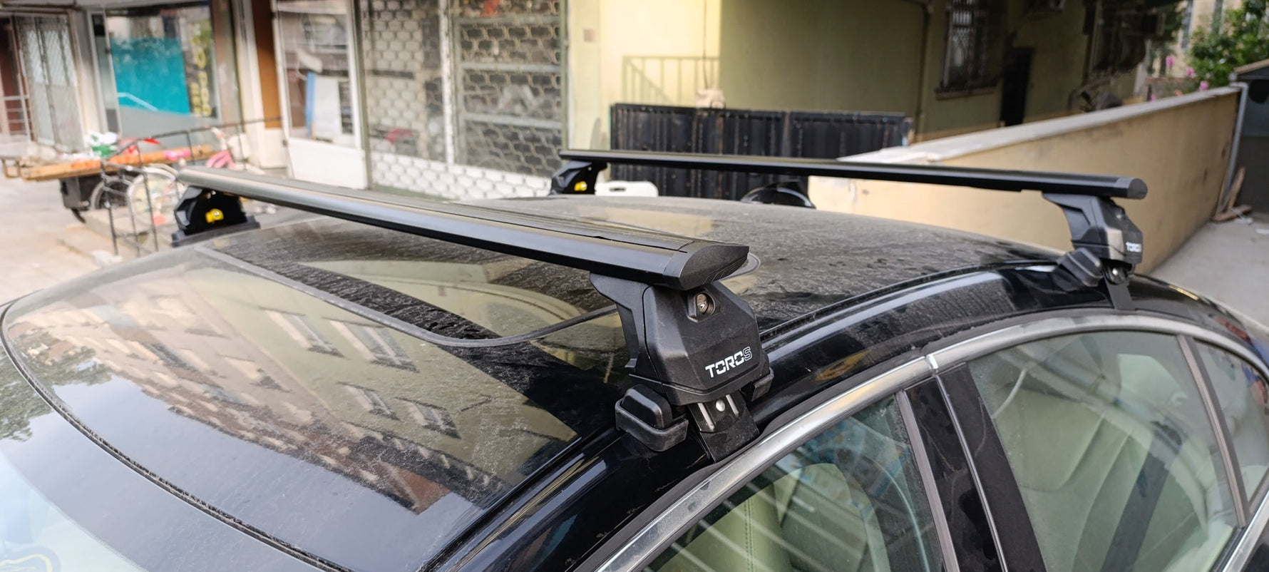 Volvo S60 2012-2018 Oluksuz Üst Tavan Portbagaj Taşıyıcı Ara Atkısı Toros Serisi Pro 4 Gri