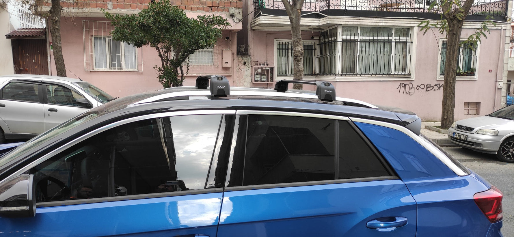 Skoda Octavia Estate (5E) 2012-2019 Portbagaj Taşıyıcı Ara Atkisi - Ara Çubuk Paw Pro 2 Siyah